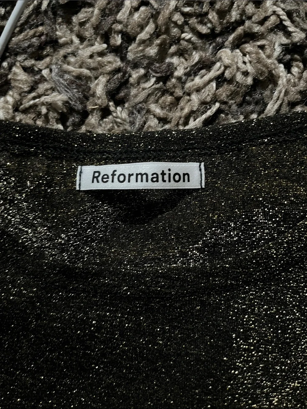 MY26 Reformation Jupiter Metallic Sparkle Top